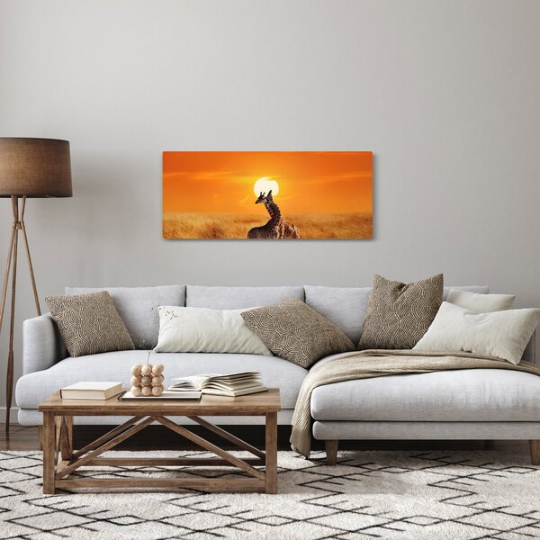 Slika - Žirafe u nacionalnom parku Serengeti (120x50 cm)