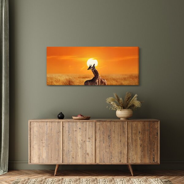 Slika - Žirafe u nacionalnom parku Serengeti (120x50 cm)