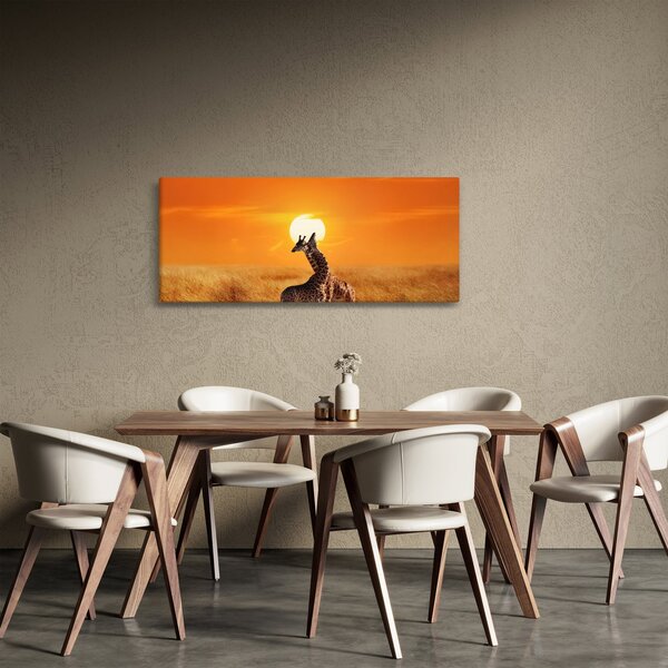 Slika - Žirafe u nacionalnom parku Serengeti (120x50 cm)