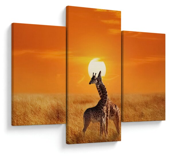 Slika - Žirafe u nacionalnom parku Serengeti (90x60 cm)