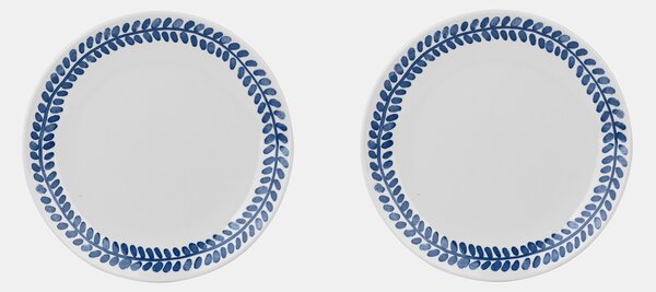 Sinsay - Keramički tanjuri s biljnom obrubom 2 pack