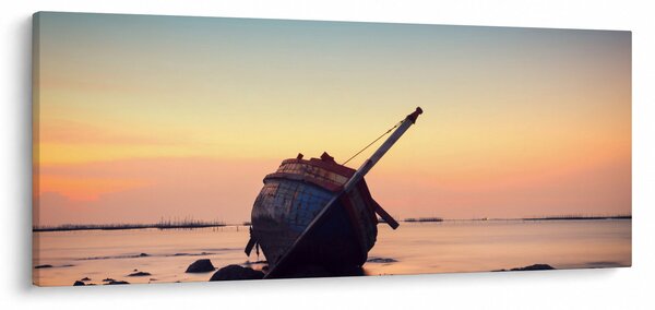 Slika - Nasukani brod (120x50 cm)