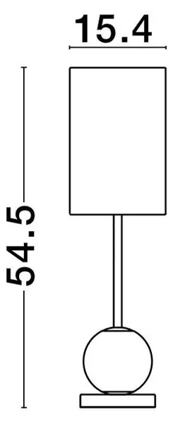 BRILLE STOLNA LAMPA LED 8,8W/3200K/685lm/IP20/ZLATNA NL9695210