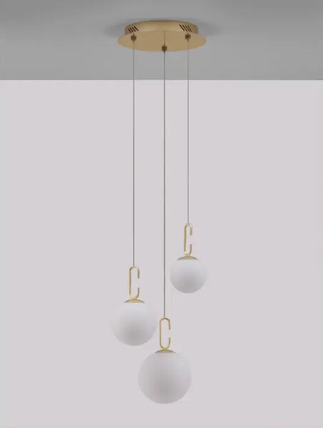 HOOK VISILICA LED 25,8 WattW/3000K/2521lm/IP20/SATIN ZLATNA & BIJELA NL9695223