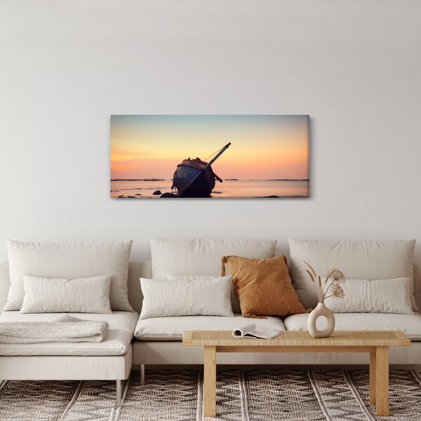 Slika - Nasukani brod (120x50 cm)