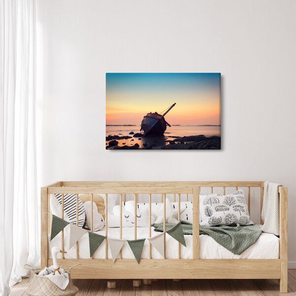 Slika - Nasukani brod (90x60 cm)