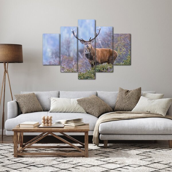 Slika - Jelen u krajoliku (150x105 cm)