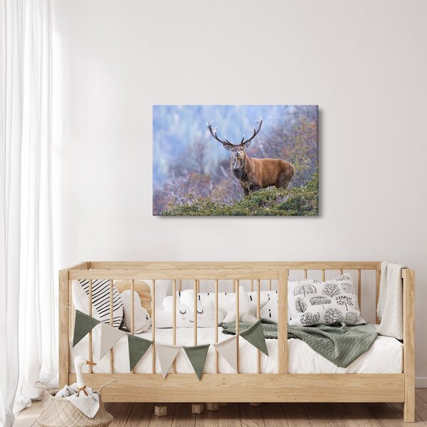 Slika - Jelen u krajoliku (90x60 cm)