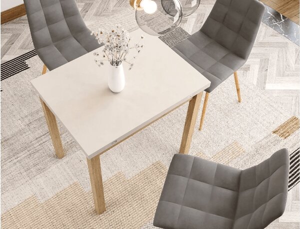 Proširivi blagovaonski stol FLIP 80(160)X80 cm, kašmir/dub Cremona Torro