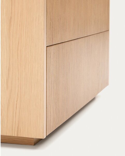Komoda u dekoru hrasta u prirodnoj boji 90x79x50 cm Helvine – Kave Home