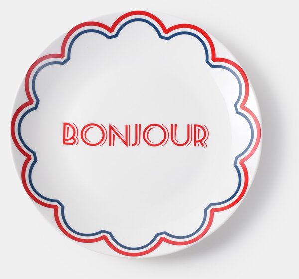 Sinsay - Keramički tanjur s natpisom Bonjour