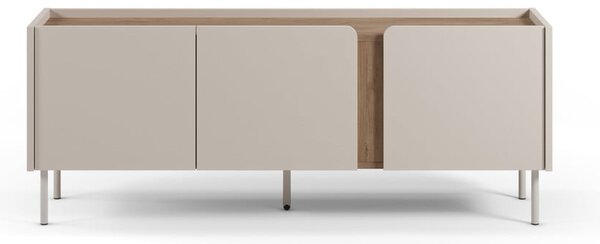 Krem/u prirodnoj boji TV komoda u dekoru hrasta 140x53x35 cm Lucile – Marckeric