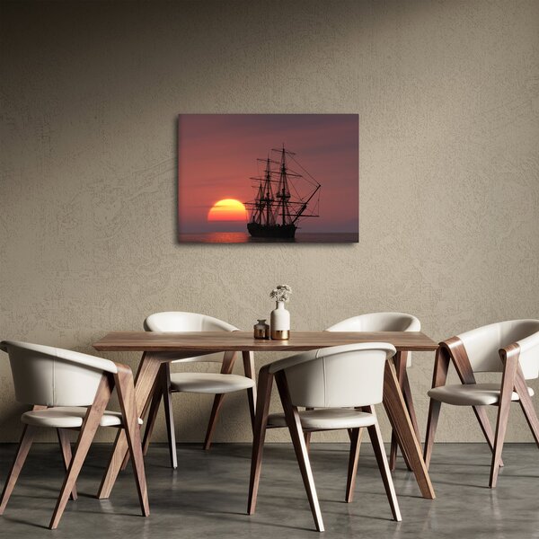 Slika - Srednjovjekovni brod (70x50 cm)