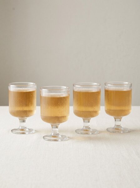 Sinsay - Rebraste čaše na stalku 4 pack