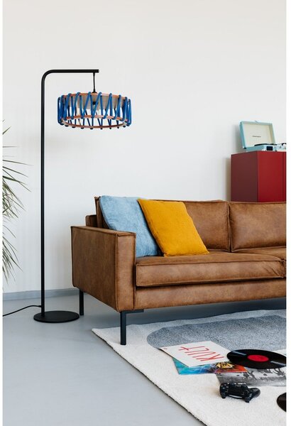 Cognac smeđa sofa od imitacije kože Scandic Rate