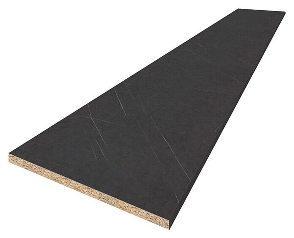 CUCINE Kuhinjska radna ploča po mjeri (Mramor crna, Debljina: 3,8 cm, Širina: 63,5 cm)