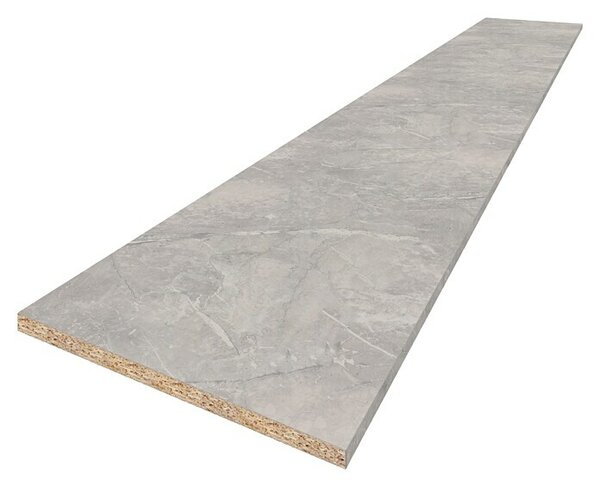 CUCINE Kuhinjska radna ploča po mjeri (Svijetlosivi mramor, Debljina: 3,8 cm, Širina: 63,5 cm)