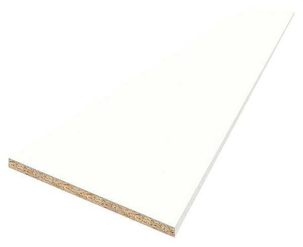 CUCINE Kuhinjska radna ploča po mjeri (Bijela mat, Debljina: 3,8 cm, Širina: 63,5 cm)