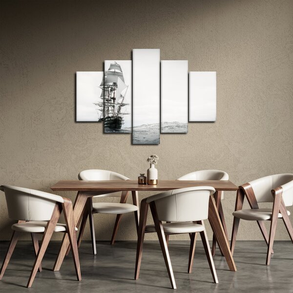 Slika - Brod koji plovi oceanom (150x105 cm)