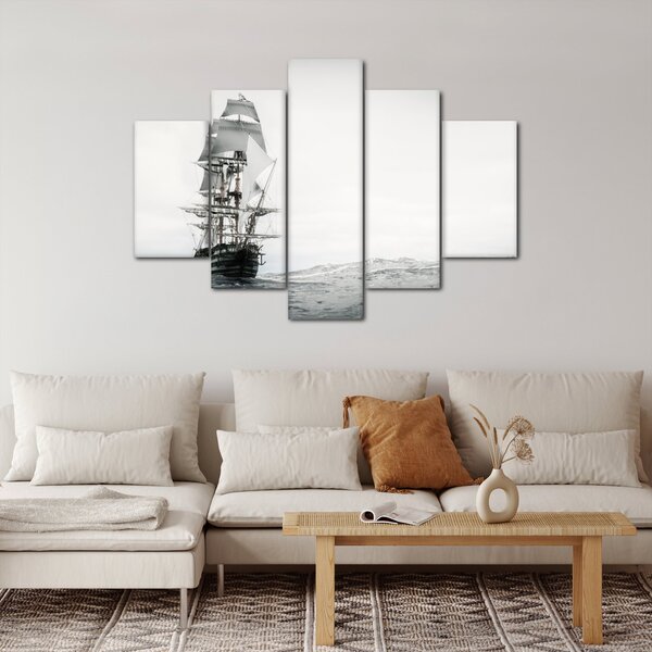 Slika - Brod koji plovi oceanom (150x105 cm)