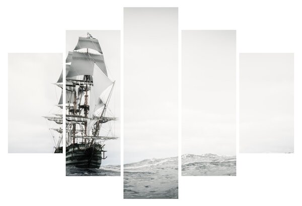 Slika - Brod koji plovi oceanom (150x105 cm)