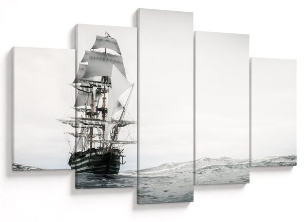 Slika - Brod koji plovi oceanom (150x105 cm)