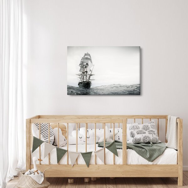 Slika - Brod koji plovi oceanom (90x60 cm)
