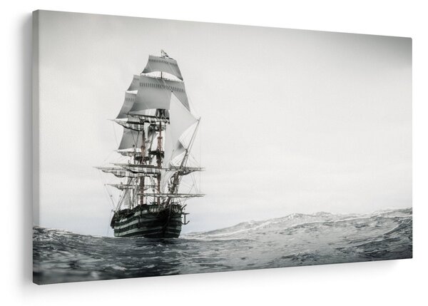 Slika - Brod koji plovi oceanom (90x60 cm)