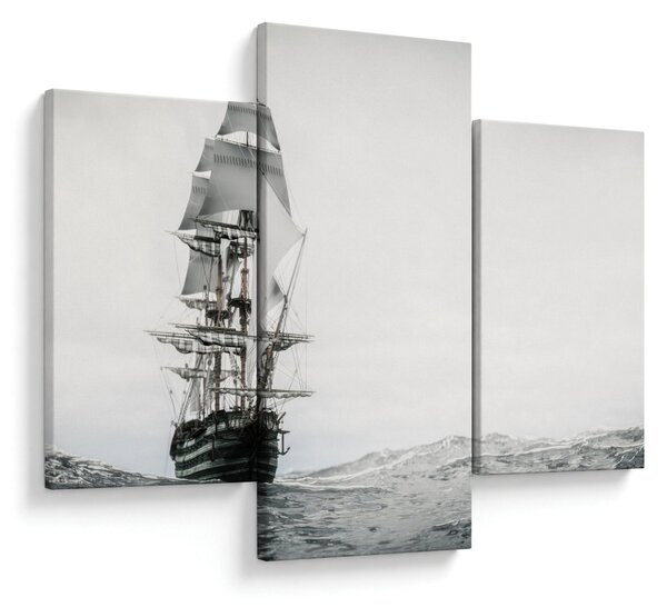 Slika - Brod koji plovi oceanom (90x60 cm)