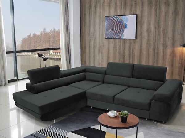 Zondo.hr Kutna garnitura Ascend L (sivo-crna) (L). Akcija -20%. 1061854