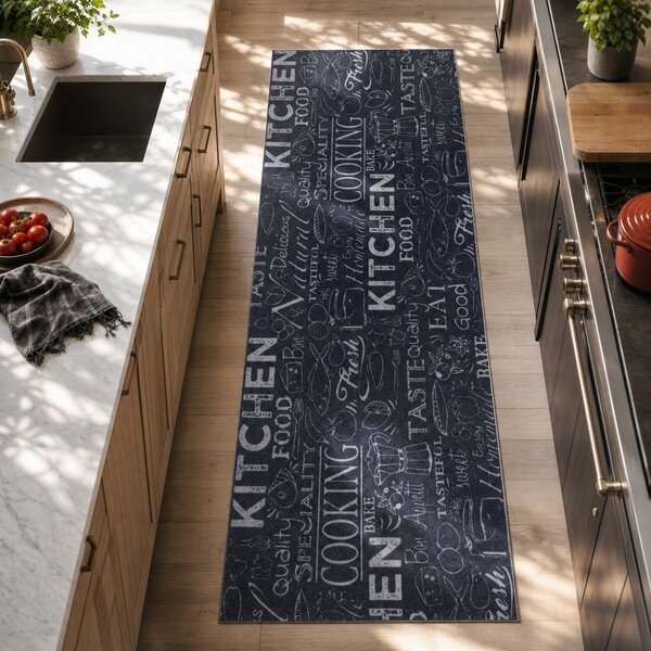 Crni tepih staza 50x150 cm Wild Kitchen Board - Hanse Home