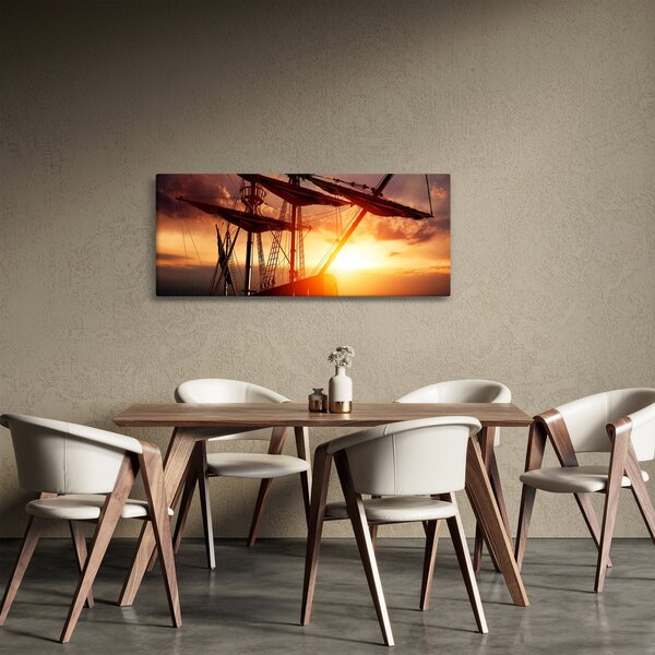 Slika - Drevni gusarski brod (120x50 cm)