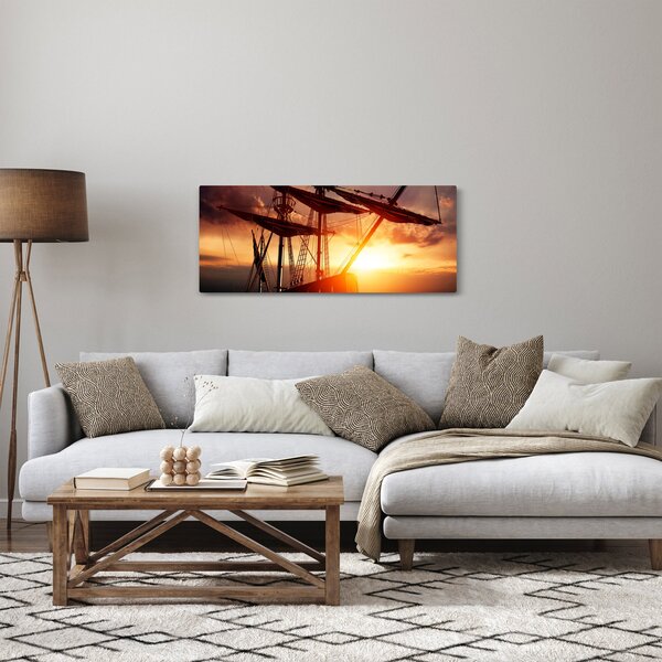 Slika - Drevni gusarski brod (120x50 cm)