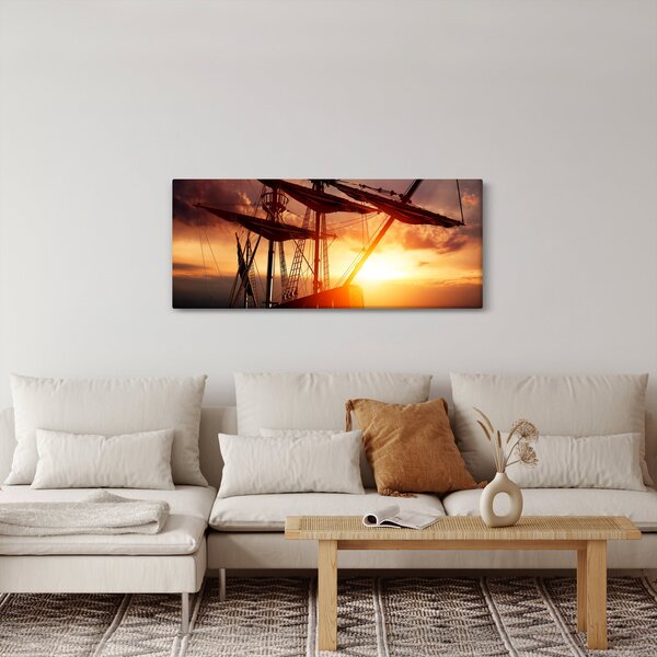Slika - Drevni gusarski brod (120x50 cm)