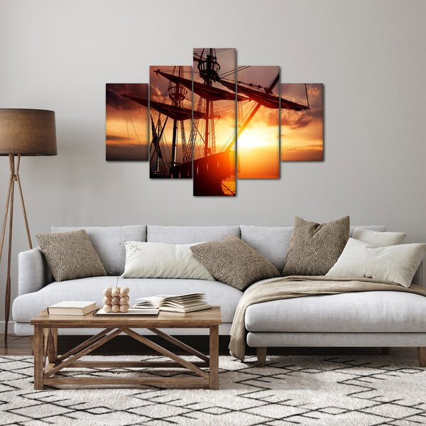 Slika - Drevni gusarski brod (150x105 cm)