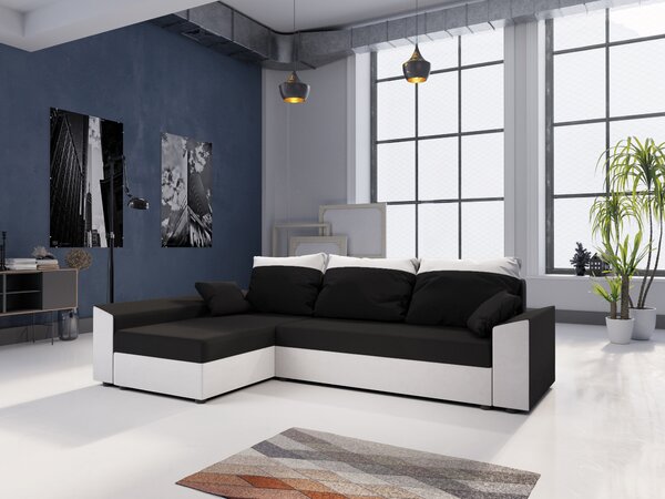 Zondo.hr Kutna garnitura Paragon L (crna + bijela) (L). Akcija -20%. 1062156
