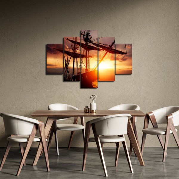 Slika - Drevni gusarski brod (150x105 cm)