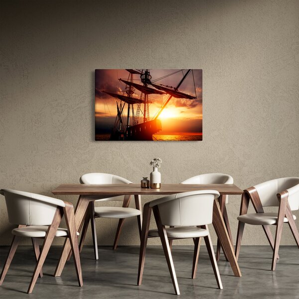 Slika - Drevni gusarski brod (90x60 cm)