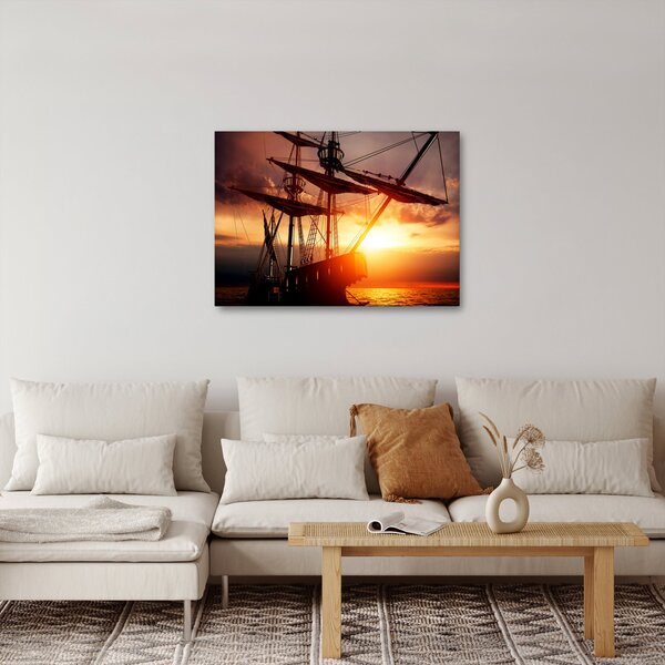 Slika - Drevni gusarski brod (70x50 cm)