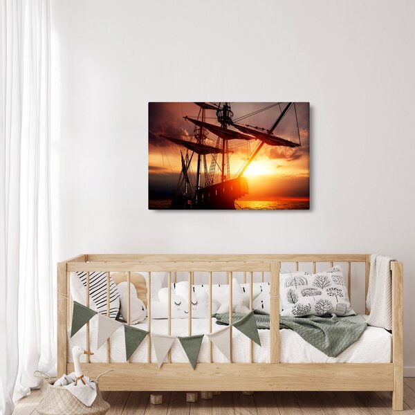 Slika - Drevni gusarski brod (90x60 cm)