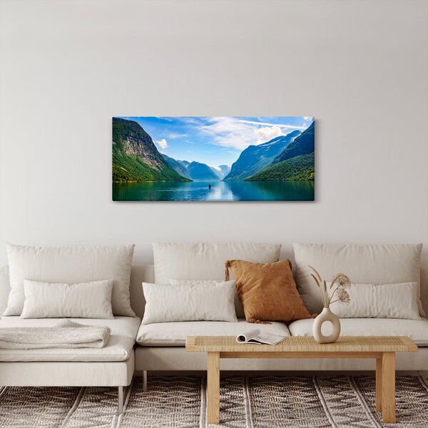 Slika - Jezero Lovatnet (120x50 cm)