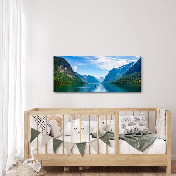 Slika - Jezero Lovatnet (120x50 cm)