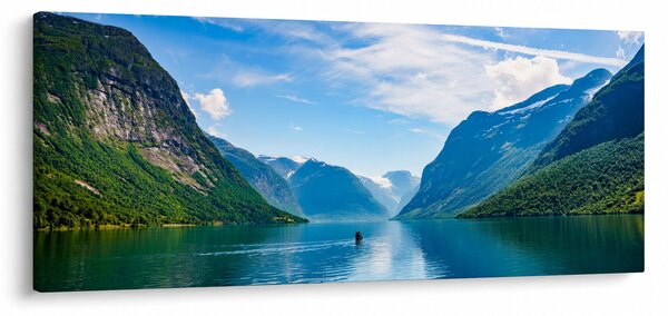 Slika - Jezero Lovatnet (120x50 cm)