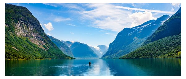 Slika - Jezero Lovatnet (120x50 cm)
