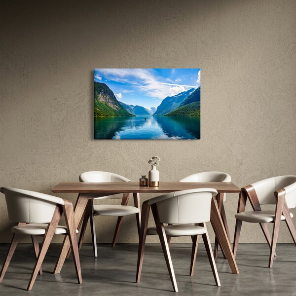 Slika - Jezero Lovatnet (90x60 cm)