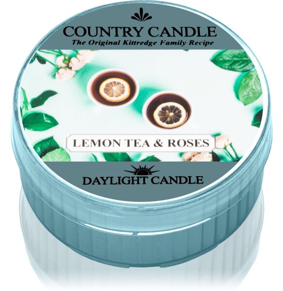 Country Candle Lemon Tea & Roses čajna svijeća 42 g