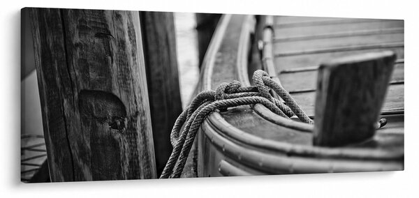 Slika - Privezani čamac (120x50 cm)