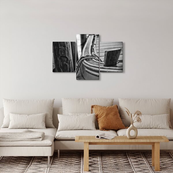Slika - Privezani čamac (90x60 cm)