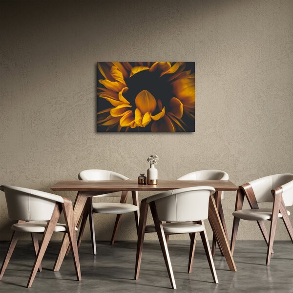 Slika - Suncokreti u crnoj pozadini (70x50 cm)