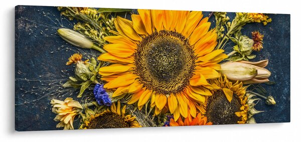 Slika - Jesensko cvijeće (120x50 cm)
